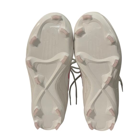 New Balance Unisex White Pink Fresh Foam Velo V4 Softball Cleats Sneakers 7.5 - Picture 6 of 12